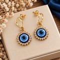 Boucles d'oreilles Œil Grec – Élégance & Protection