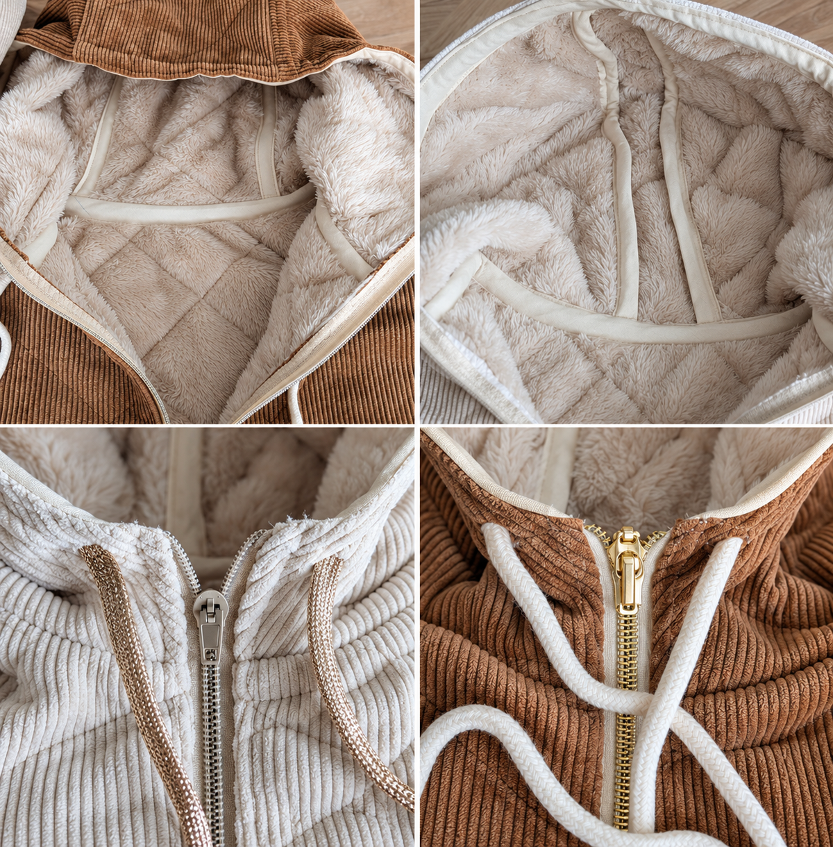 Capuche amovible fourrée – Ultra chaude & douillette
