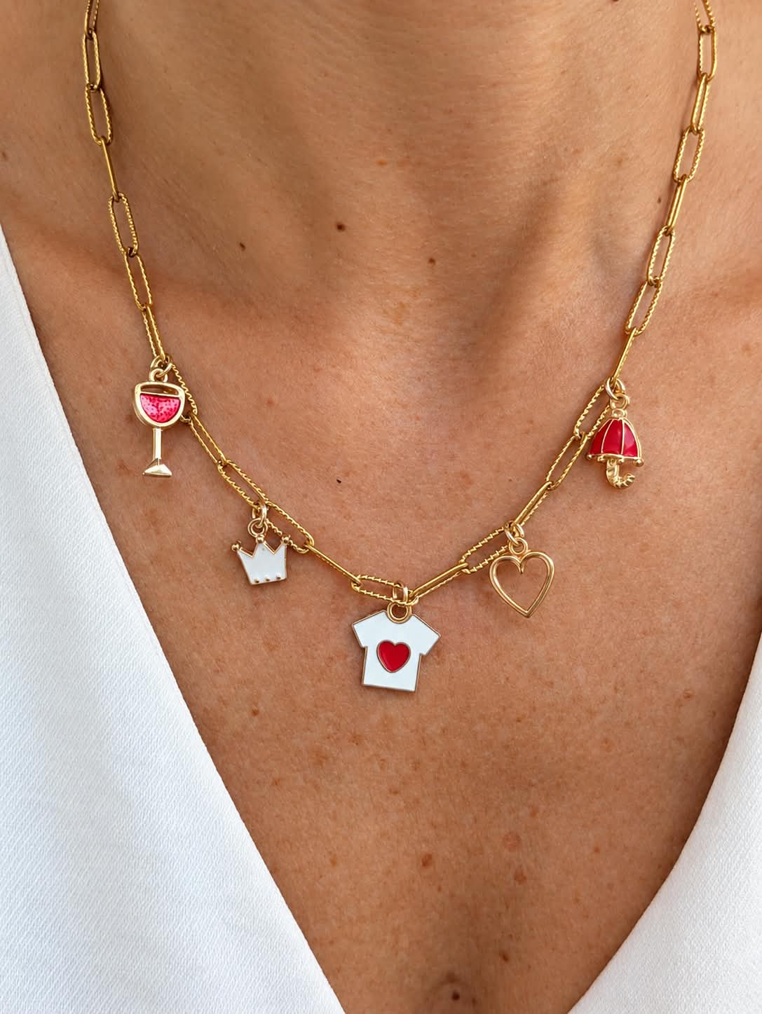 Collier à breloques AMORE Modèle unique