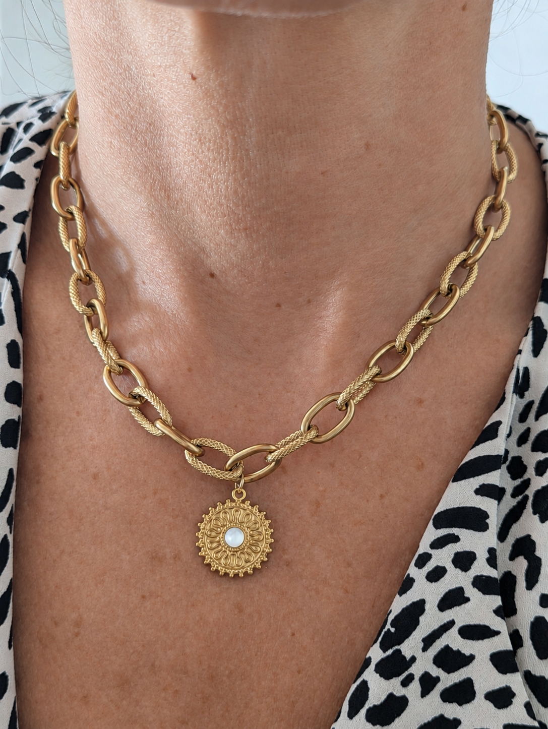 Collier Soleil Nacré