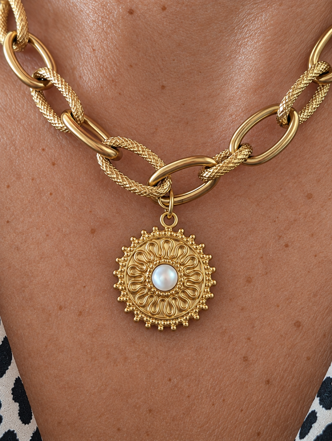 Collier Soleil Nacré